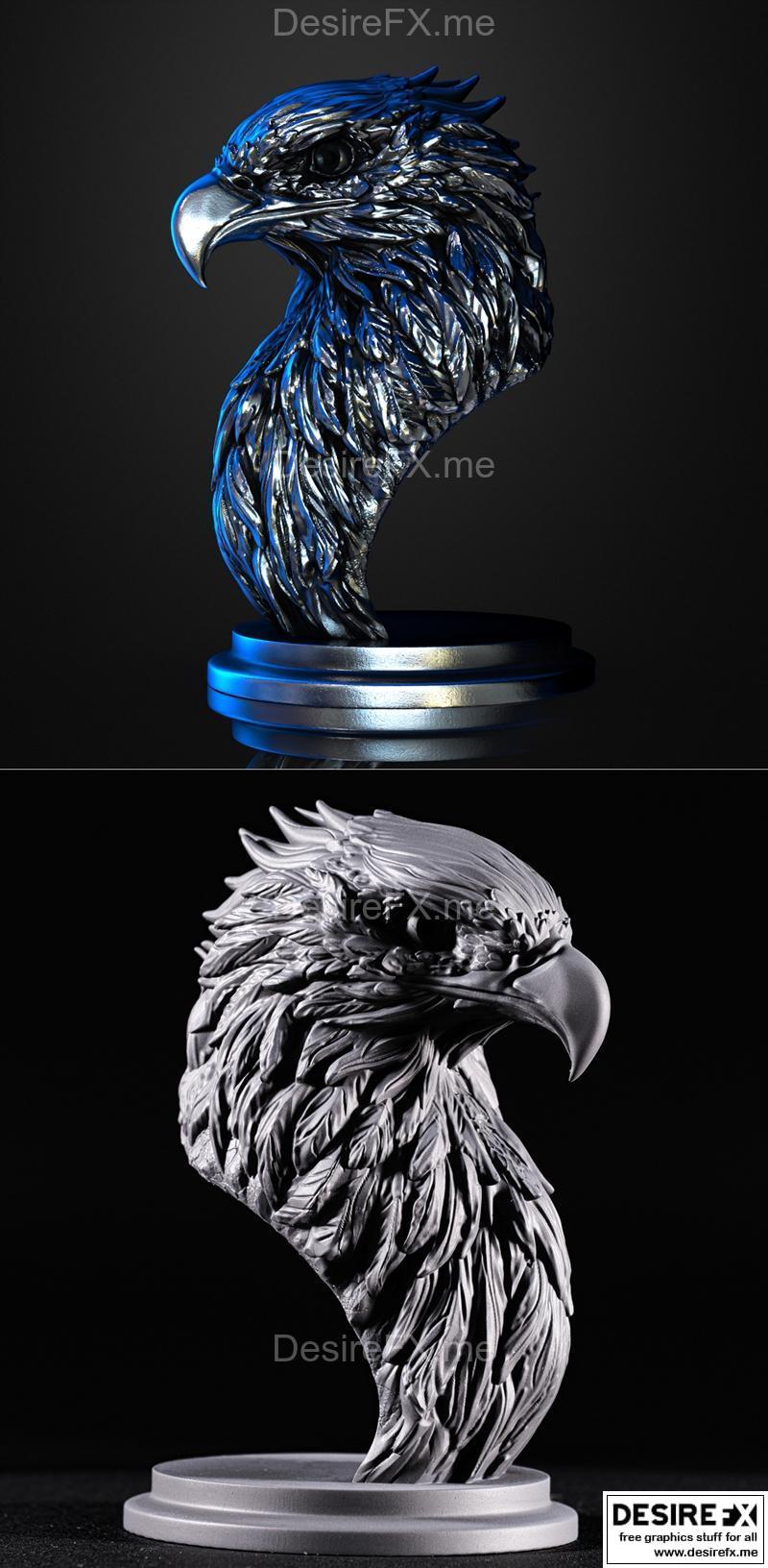 北美金雕 3D打印模型 STL|Bald Eagle – 3D Print Model STL