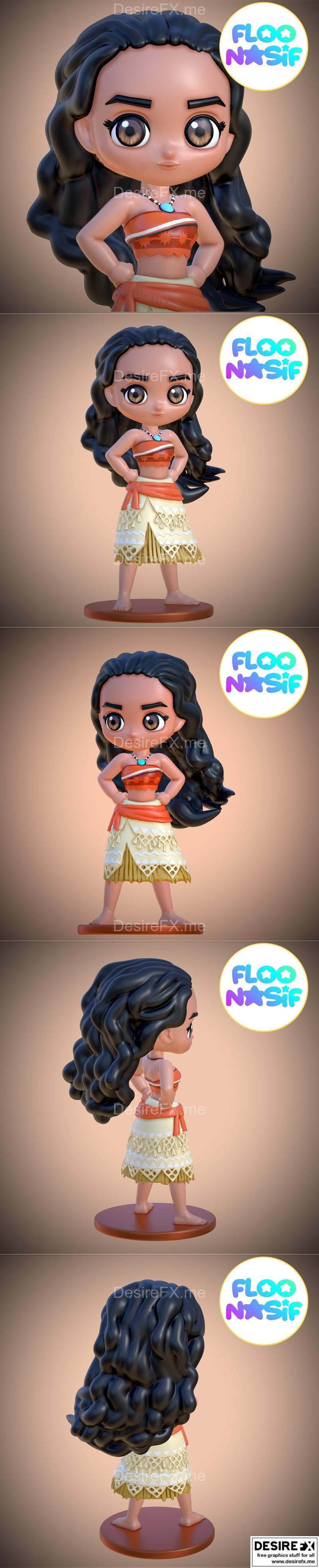 Moana 3D打印模型|Moana – 3D Print Model STL
