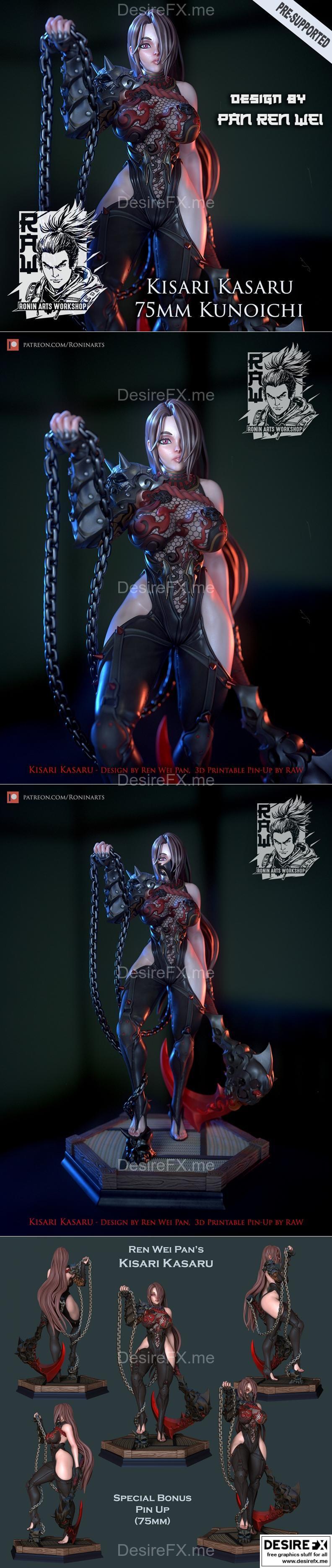 ronin艺术工坊 - 理查德·卡萨鲁 - 3D打印模型|Ronin Arts Workshop – Kisari Kasaru – 3D Print Model STL