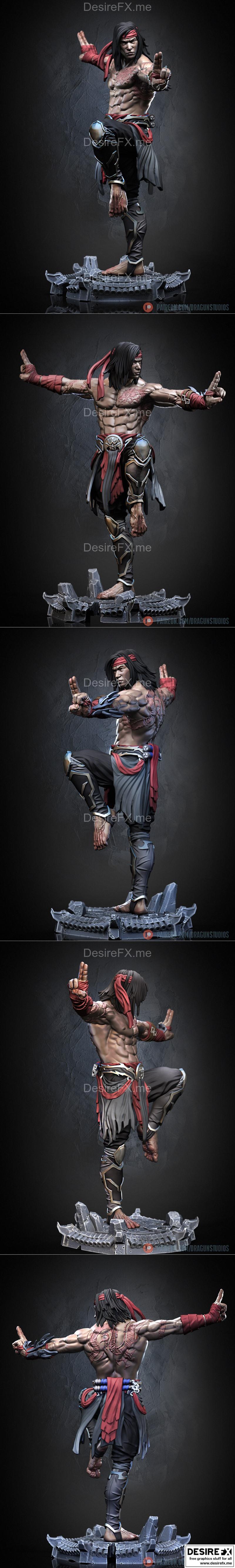 Liu Kang 3D打印模型 STL|Liu Kang Fanart – 3D Print Model STL