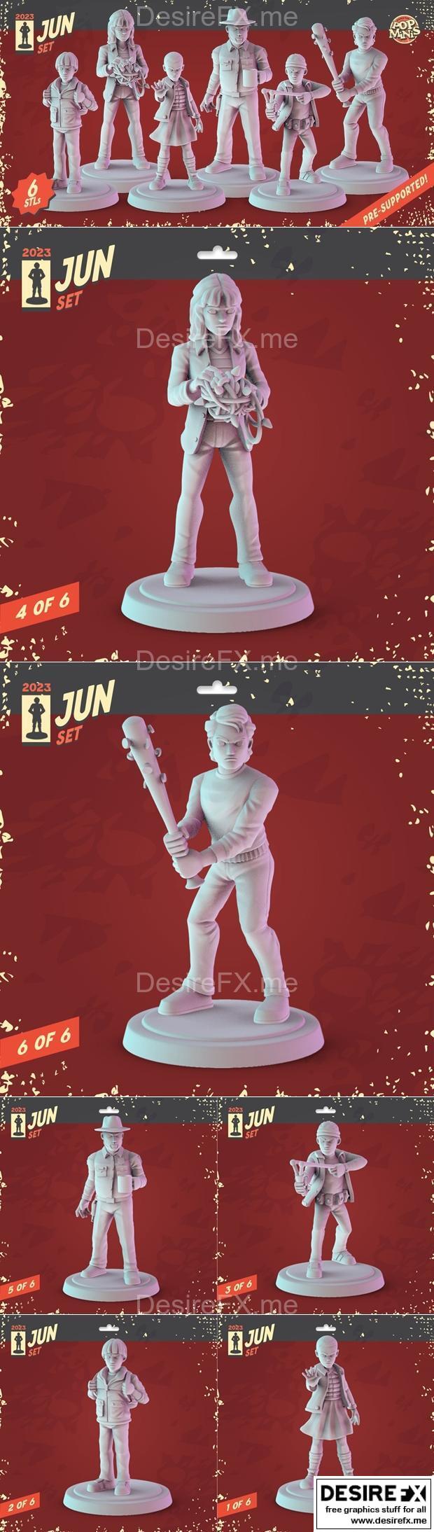 Pop Minis 2023年6月发布款——3D打印模型STL文件|Pop Minis June 2023 – 3D Print Model STL