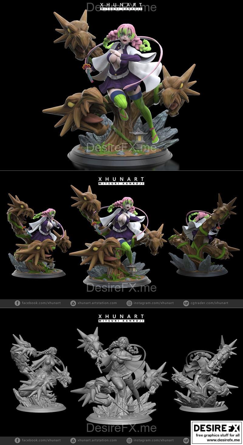 Mitsuri Kanroji 3D打印模型|Mitsuri Kanroji – 3D Print Model STL