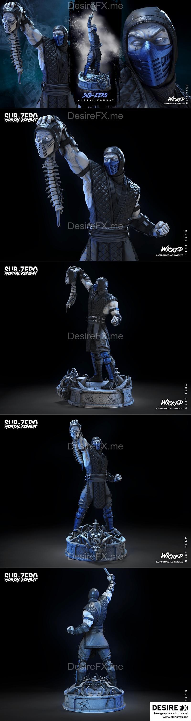 WICKED - 冰封塑形雕塑 - 3D打印模型|WICKED – Sub Zero Sculpture – 3D Print Model STL