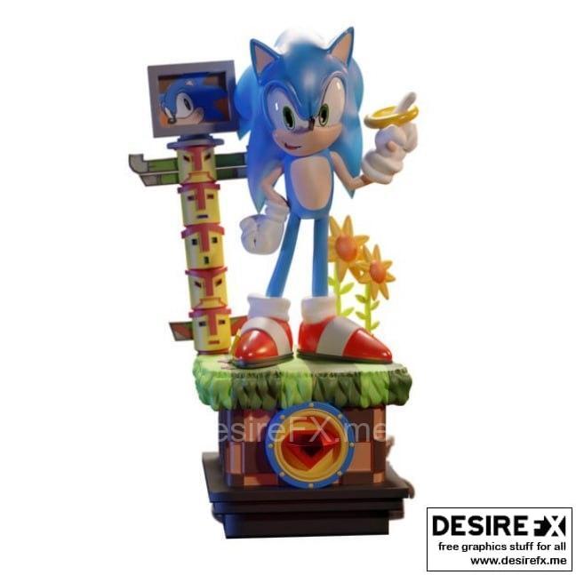DTR – 荚草侠3D打印模型|DTR – Sonic the Hedgehog – 3D Print Model STL