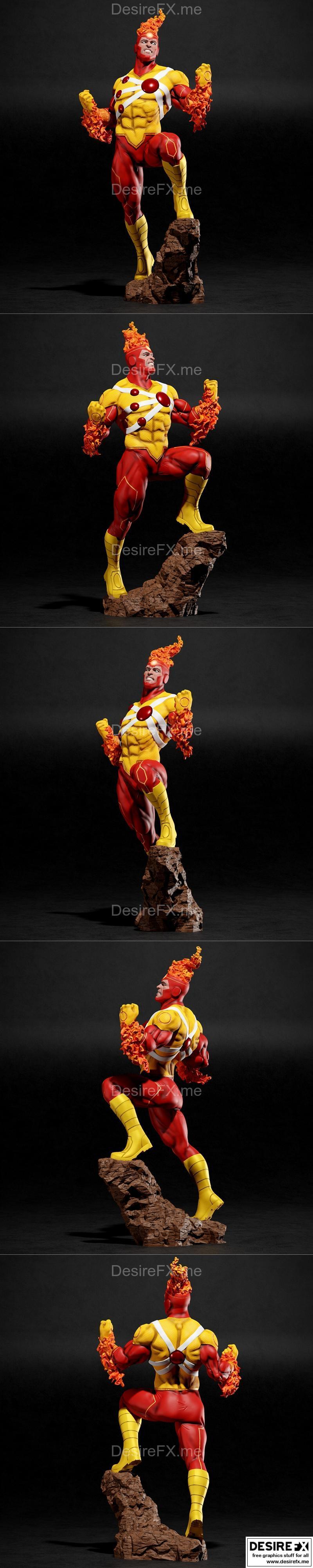 火风暴粉丝艺术 3D打印模型|Firestorm Fan Art – 3D Print Model STL