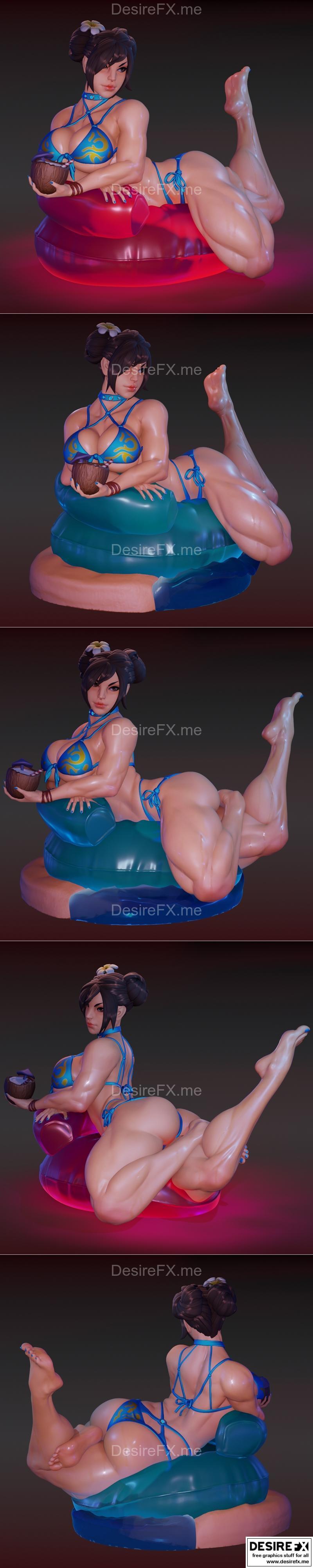 春丽 - E.S怪物 - 3D打印模型|Chun Li – E.S Monster – 3D Print Model STL
