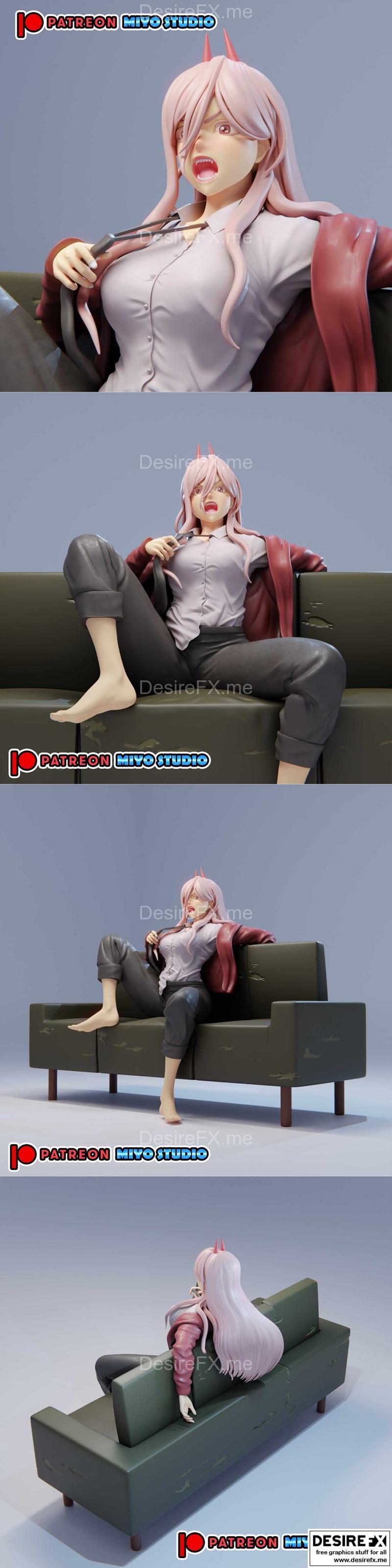 2功率 - 米悠 - 3D打印模型|2 Power – Miyo – 3D Print Model STL