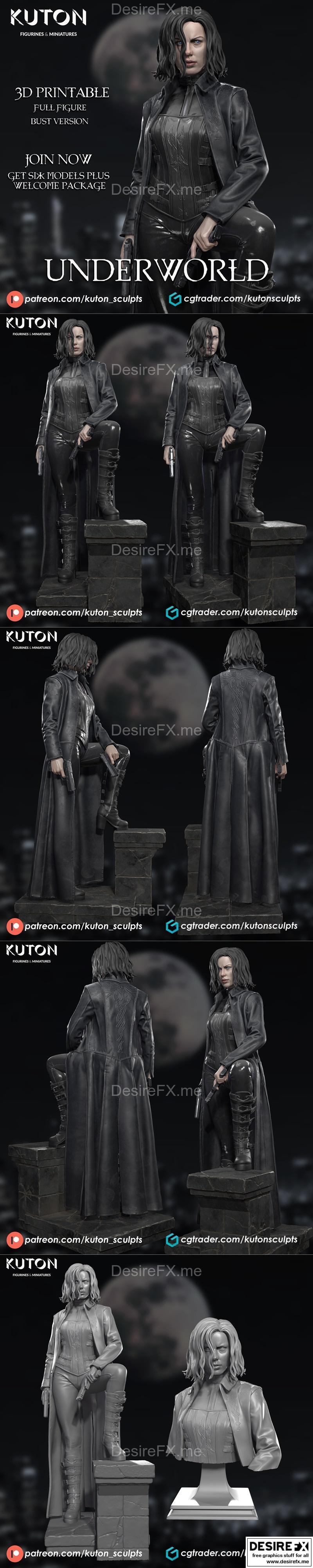 Kuton 旗下作品《Underworld》角色3D打印模型|Kuton – Underworld – 3D Print Model STL