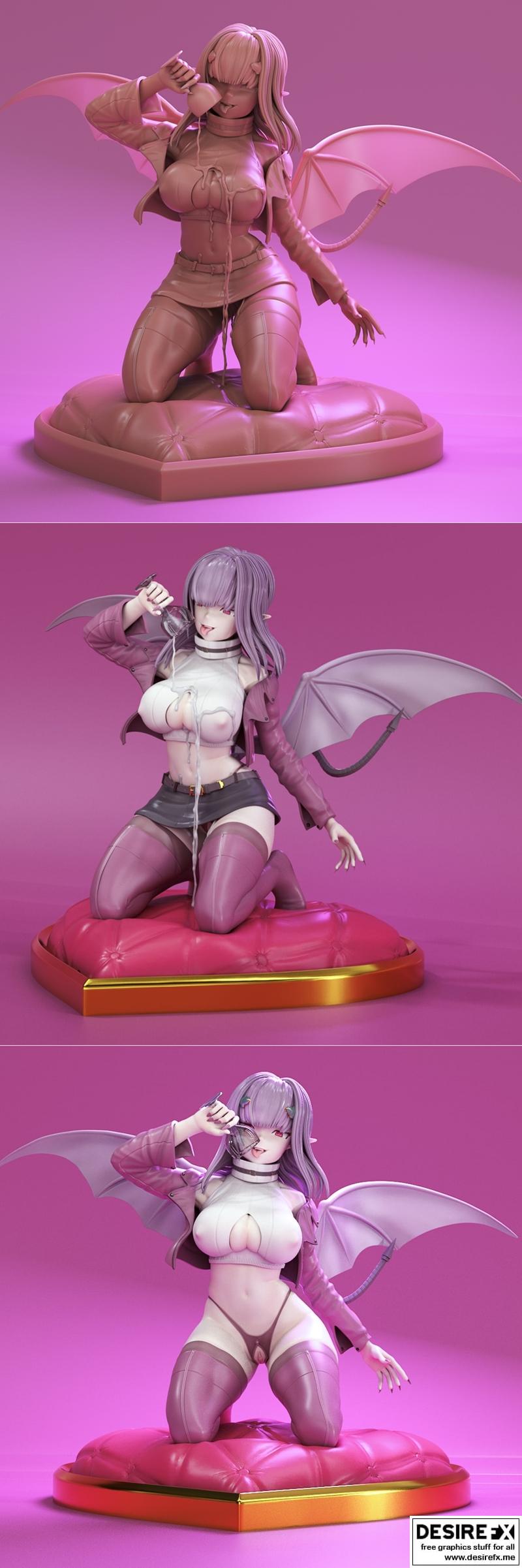 Succubus Chan 3D打印模型|Succubus Chan – 3D Print Model STL