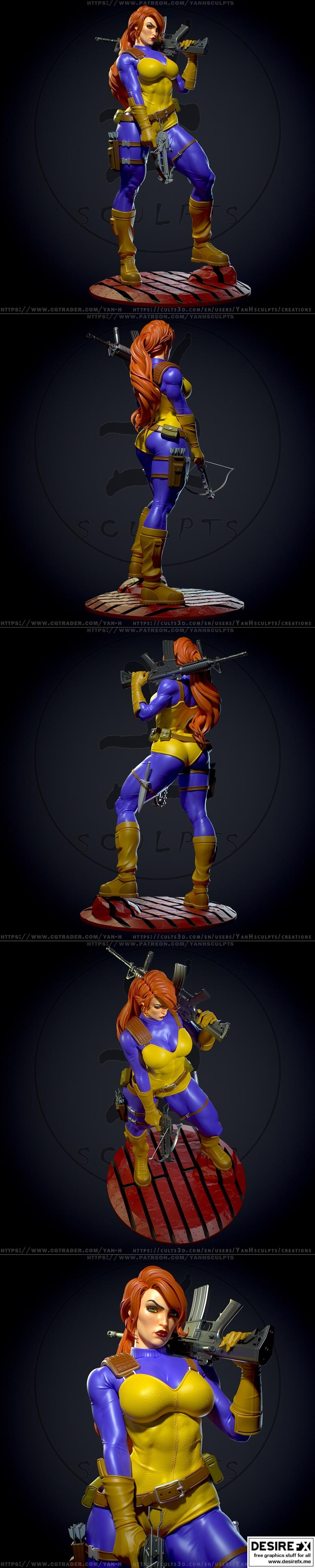 Scarlett 3D打印模型|Scarlett – 3D Print Model STL