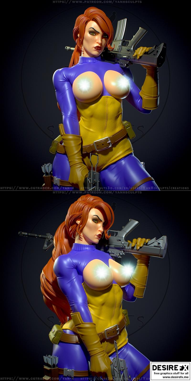 Scarlett 3D打印模型|Scarlett – 3D Print Model STL