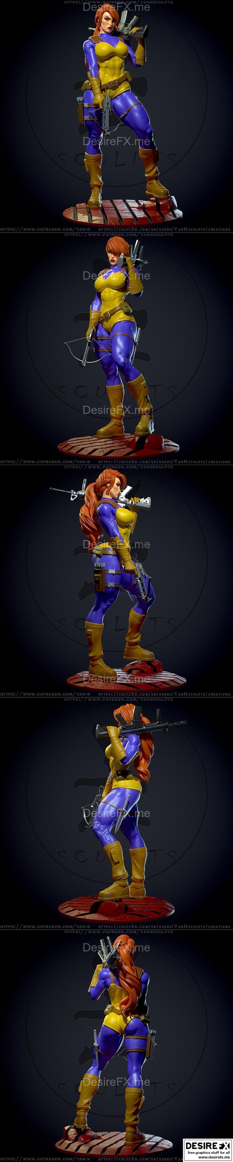 Scarlett 3D打印模型|Scarlett – 3D Print Model STL