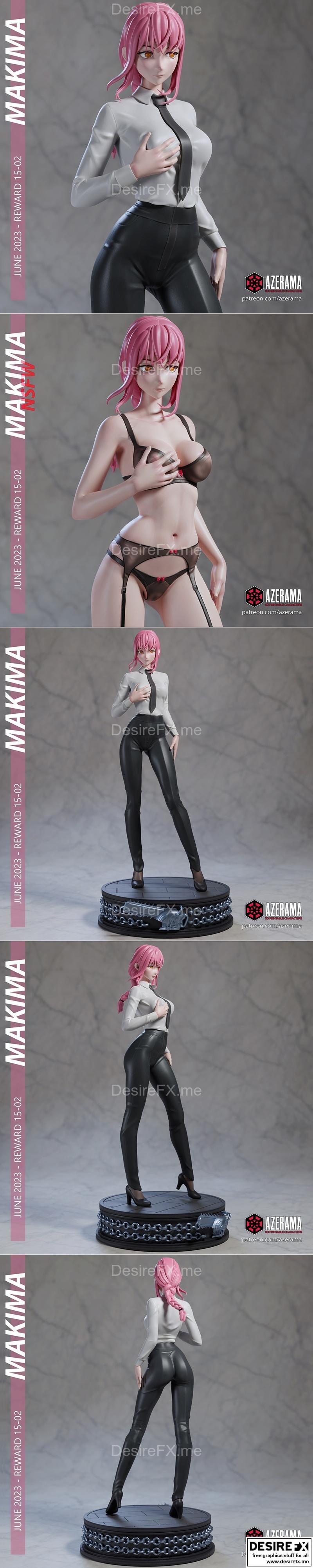 Azerama 3D打印模型：Makima角色造型套件|Azerama – Makima – 3D Print Model STL