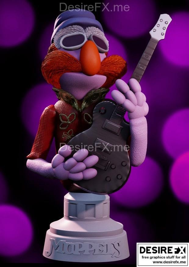 Muppets Floyd Pepper 3D打印模型|Floyd Pepper from Muppets – 3D Print Model STL
