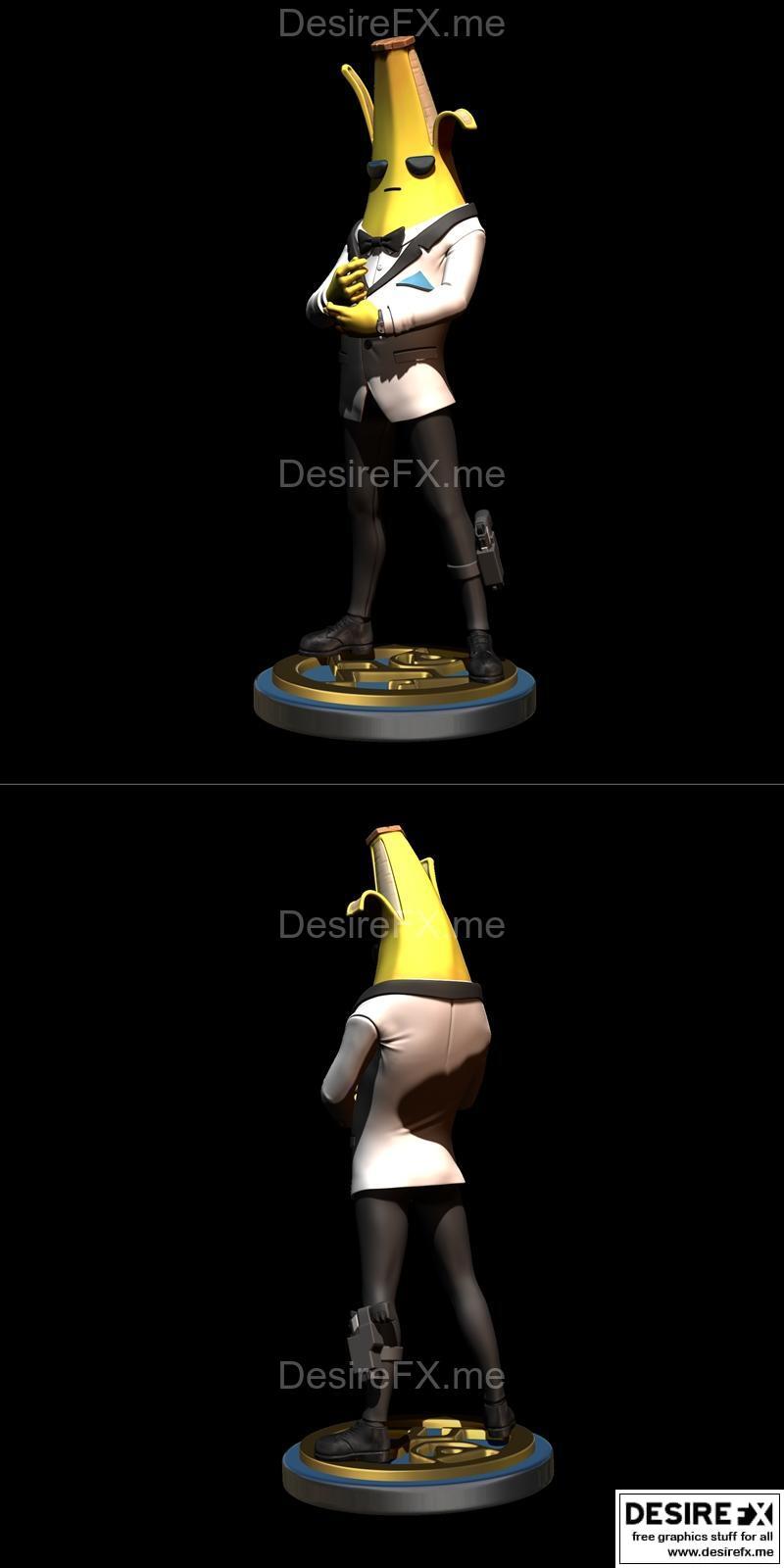 堡垒之夜 - 芭蕉特工 - 3D打印模型|Fortnite – Agent Banana – 3D Print Model STL