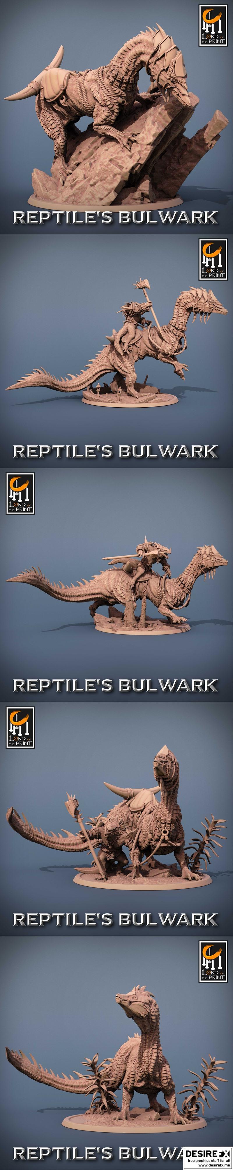 印刻之主—— reptiles bulwark 3D打印模型|Lord of the Print – Reptiles Bulwark June 2023 – 3D Print Model STL