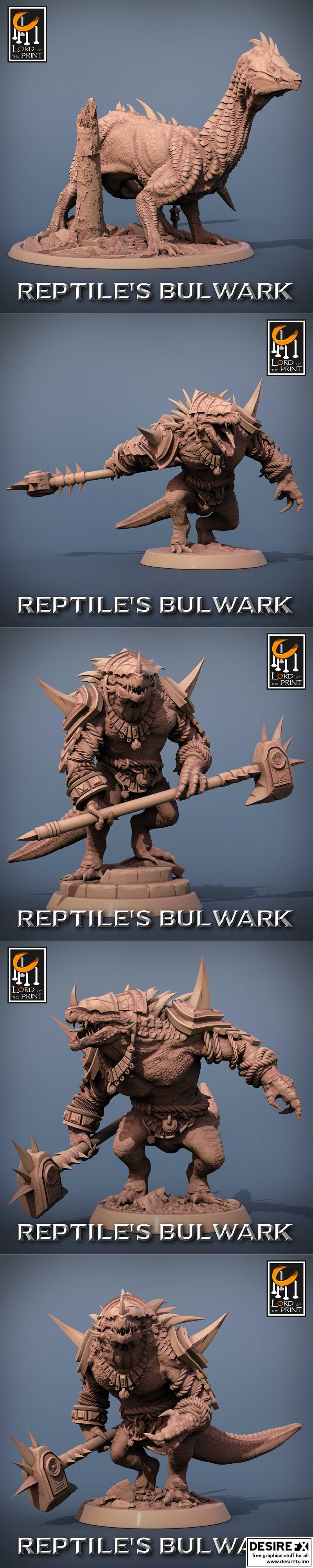 印刻之主—— reptiles bulwark 3D打印模型|Lord of the Print – Reptiles Bulwark June 2023 – 3D Print Model STL