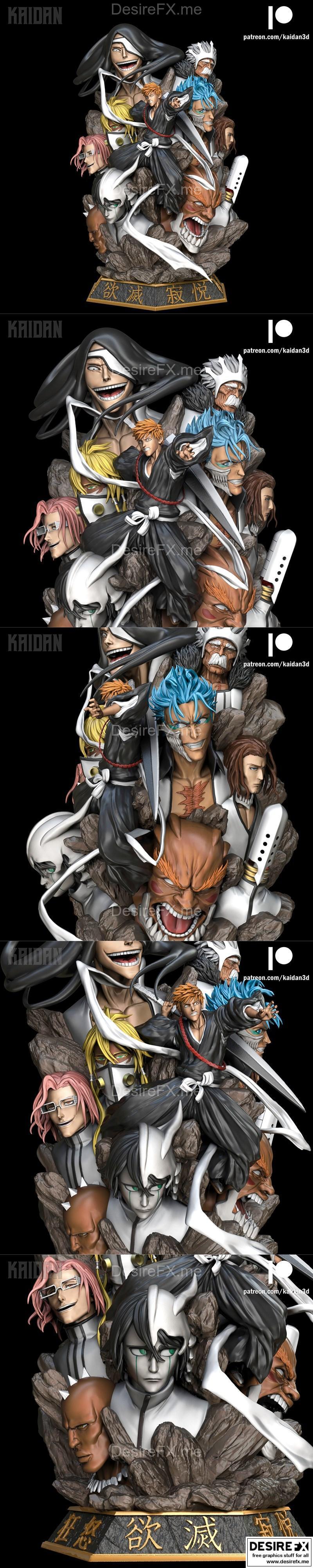 鬼灭之刃 vs 艾斯帕达 3D打印模型|Ichigo vs Espada – 3D Print Model STL