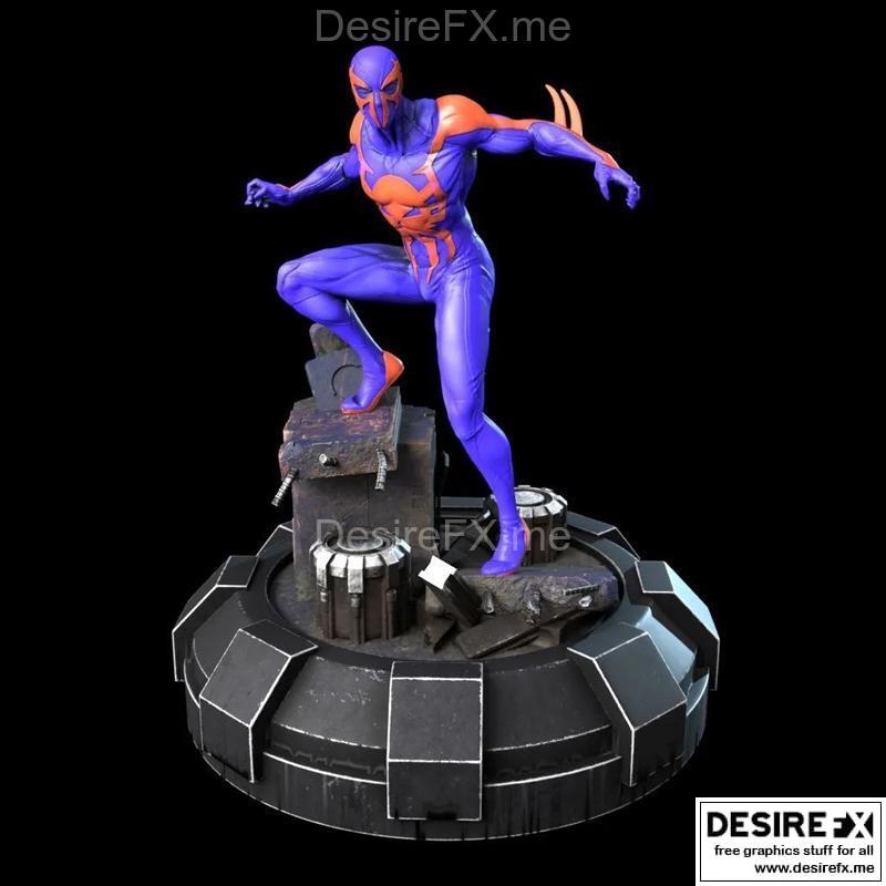 蜘蛛侠2099漫画版3D打印模型|Spiderman 2099 Comic Version Statue – 3D Print Model STL