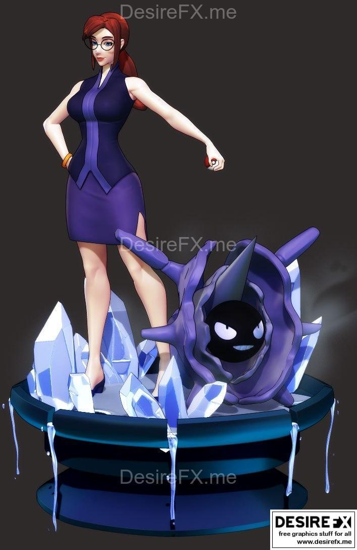 宝可梦 罗雷莱 3D打印模型|Pokemon Lorelei – 3D Print Model STL