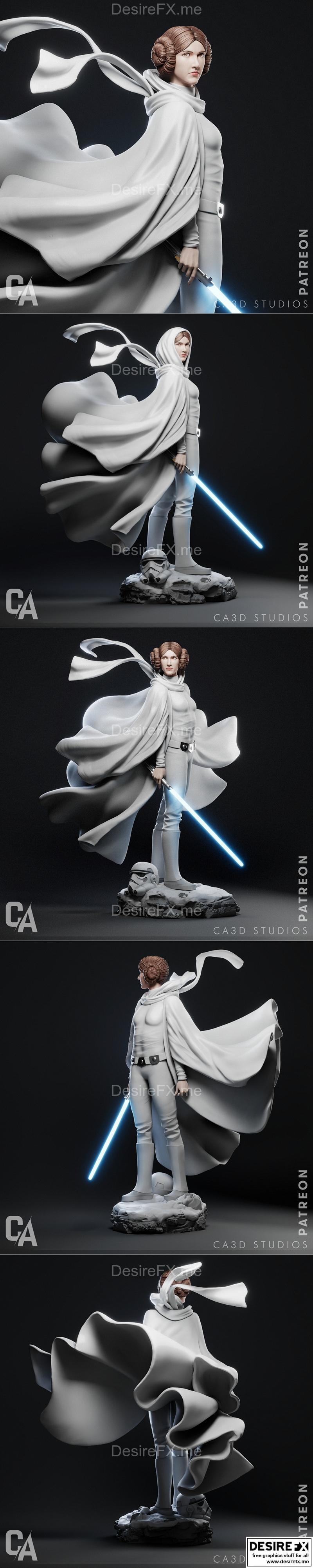 Ca 3d Studios – 利亚 – 3D打印模型|Ca 3d Studios – Leia – 3D Print Model STL