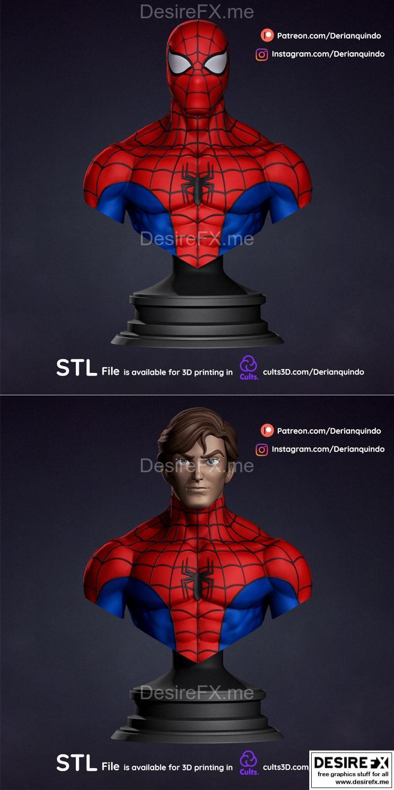 蜘蛛侠面具 3D打印模型|Spiderman Mask – 3D Print Model STL