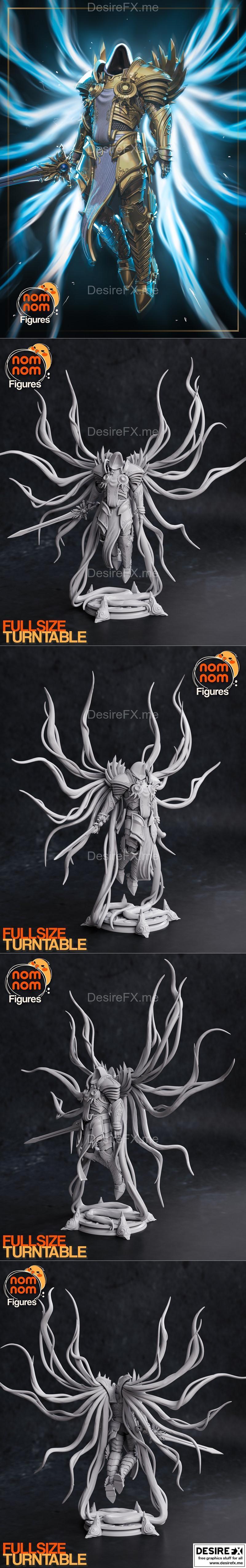 恶魔之王泰拉尔 3D打印模型|Nomnom Figures – Tyrael from Diablo – 3D Print Model STL
