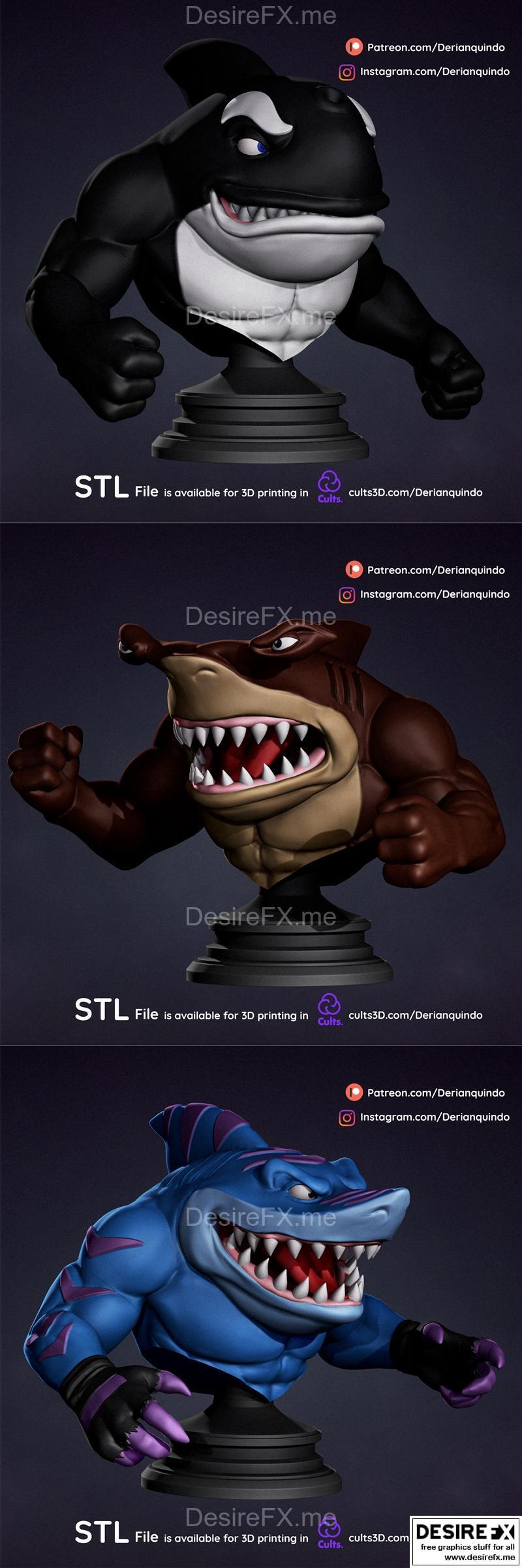 Jab和Streex和Moby Lick 3D打印模型|Jab and Streex and Moby Lick – 3D Print Model STL