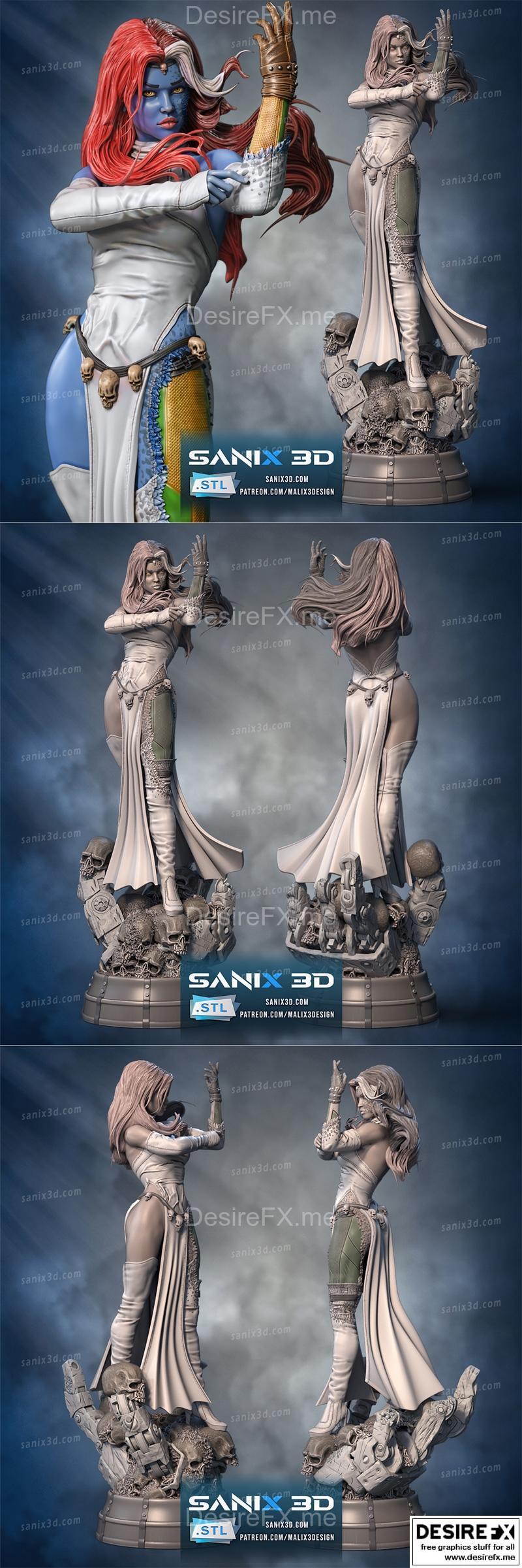 Sanix – Mystique 3D打印模型|Sanix – Mystique (X-Men) – 3D Print Model STL