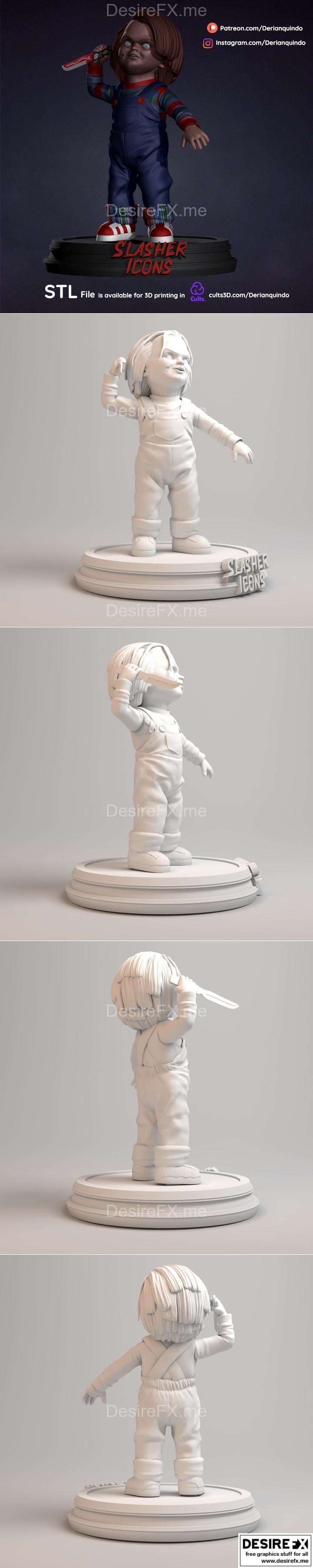Derian - 芭芭拉 - 3D打印模型|Derian – Chucky – 3D Print Model STL