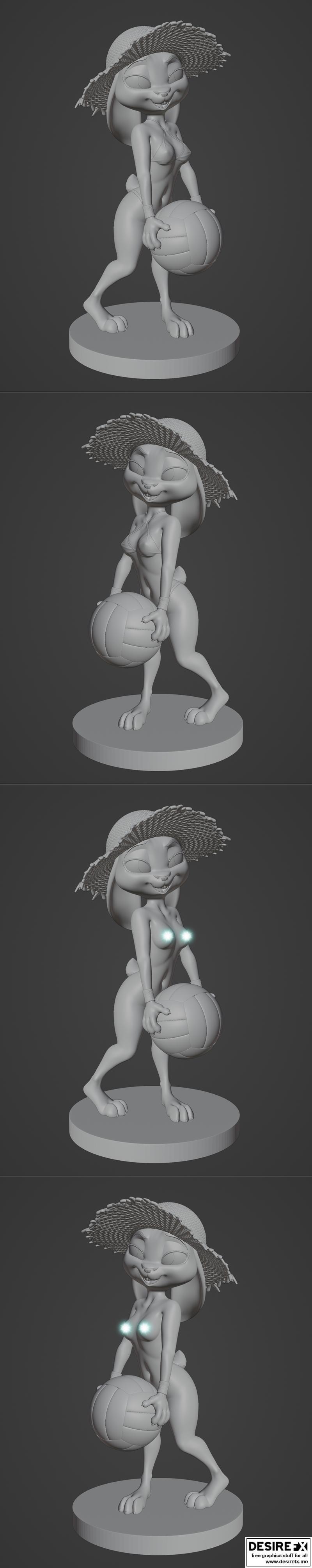 贾迪的3D打印模型|The Super Secret Version Of Judy – 3D Print Model STL
