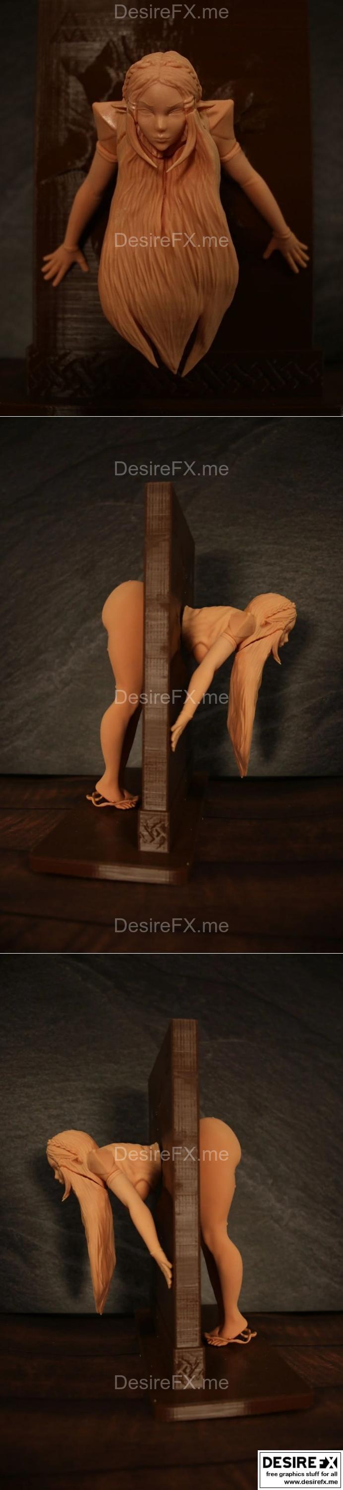 Momoji - 塞尔达系列 - 墙上卡住造型 3D打印模型|Momoji – Zelda Stuck on Wall – 3D Print Model STL