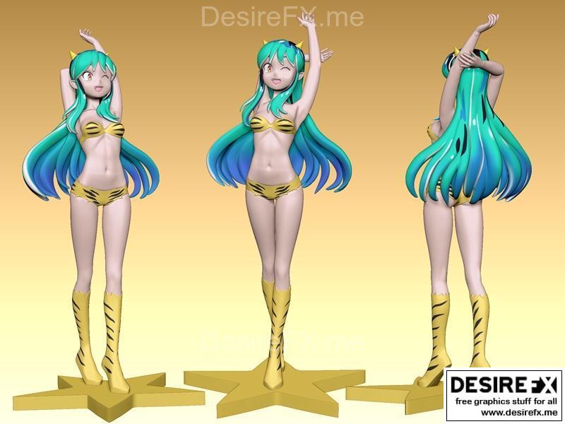 Lum - 宇惊梦 - 3D打印模型|Lum – Urusei Yatsura – 3D Print Model STL