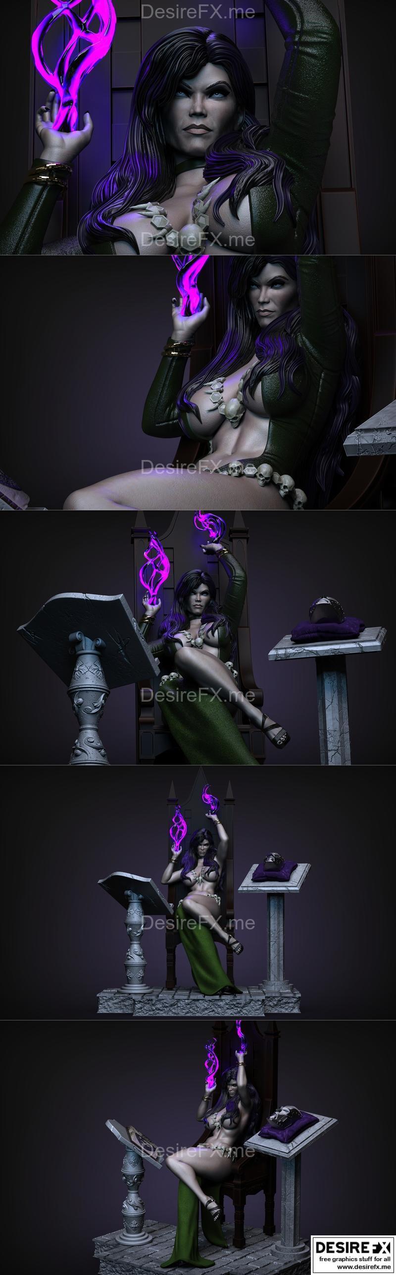 漫威漫画 莫甘·莱费 3D打印模型|Marvel Comics Morgan Le Fay – 3D Print Model STL