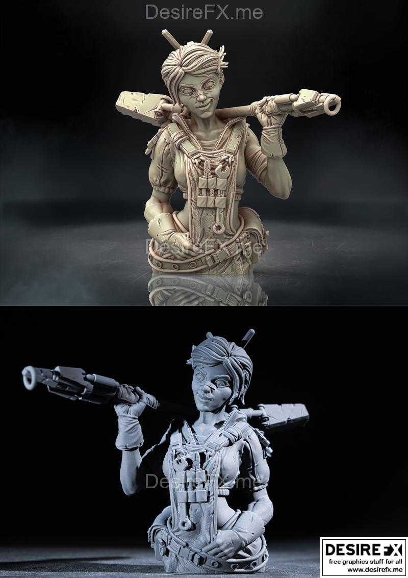 机械师Kim——3D打印模型|Kim the Mechanic – 3D Print Model STL