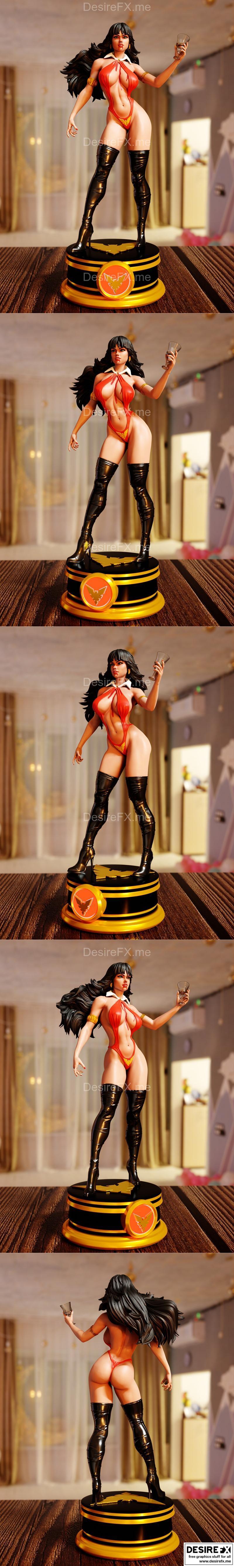 Vampirella 02 3D打印模型|Vampirella 02 – 3D Print Model STL
