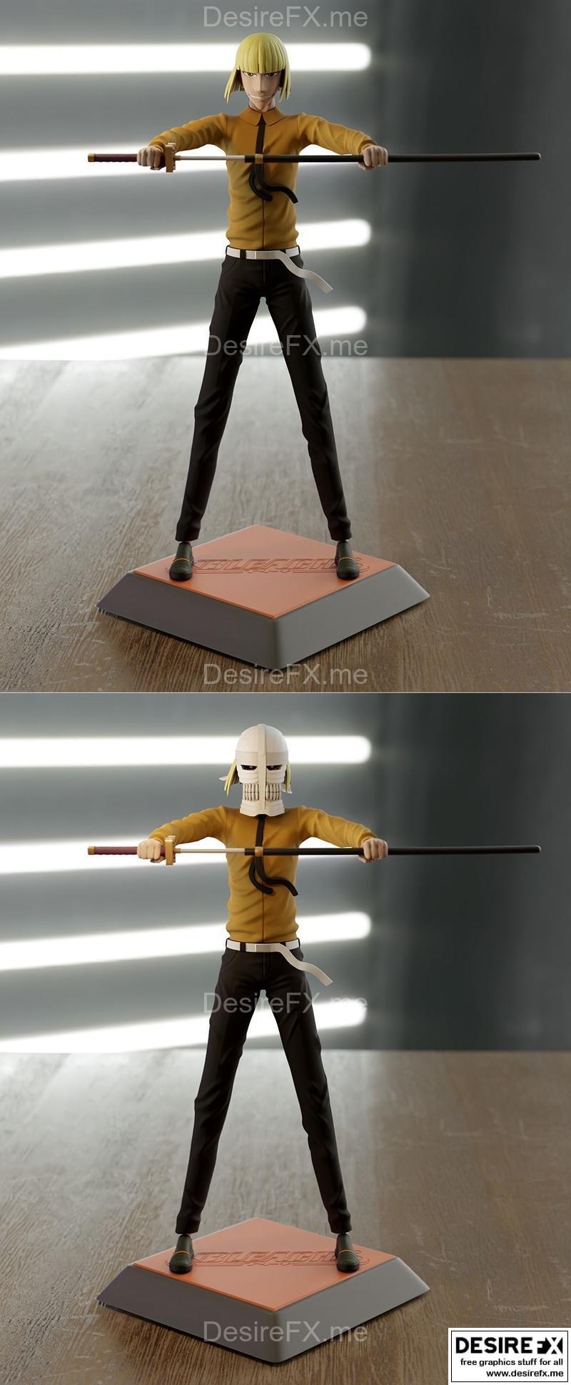 《BLEACH 赤土之子 3D打印模型》|Bleach – Shinji Hirako – 3D Print Model STL