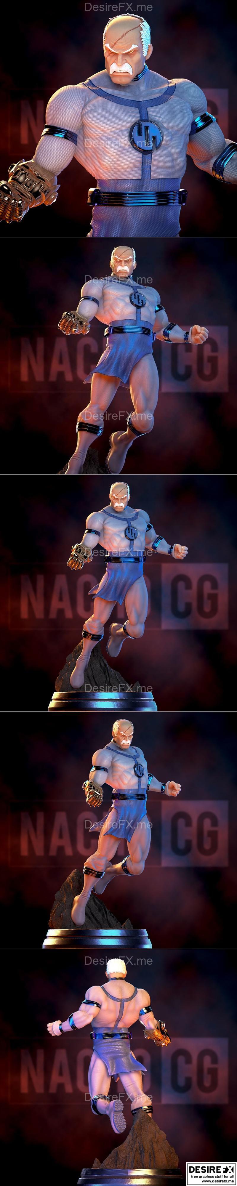 无敌铁金刚雕像衍生Fan Art 3D打印模型|Fan Art Conquest from Invincible Statue – 3D Print Model STL