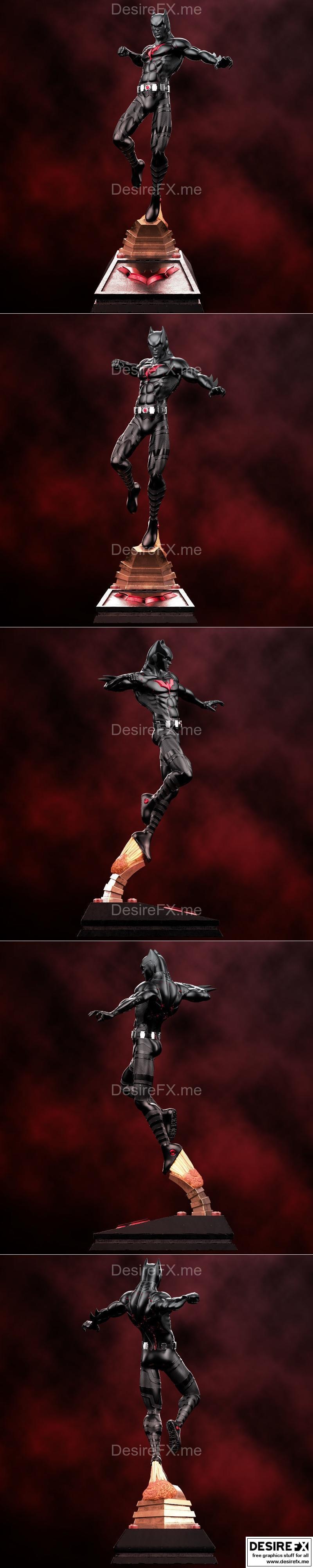 蝙蝠侠Beyond 3D打印模型|Fanart Batman Beyond Statue – 3D Print Model STL