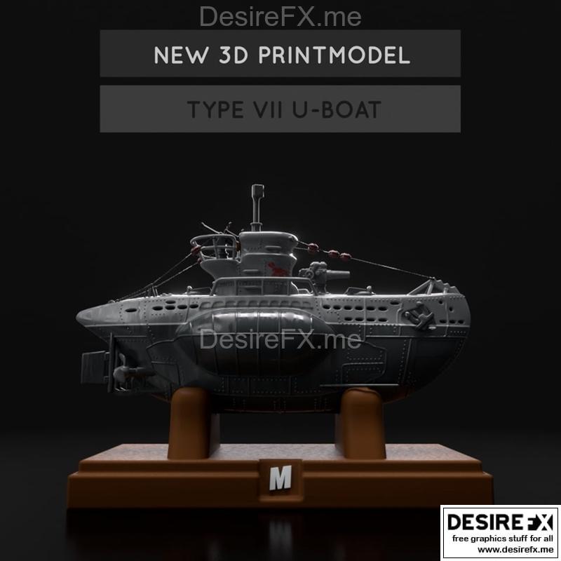 U艇 Atlantic战役 3D打印模型|U-Boat – Battle for the Atlantic – 3D Print Model STL