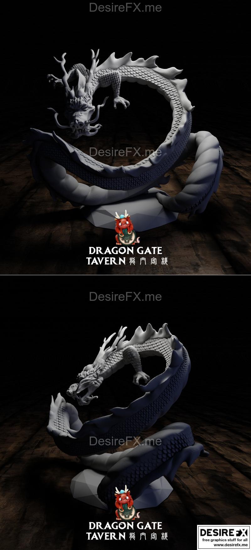 龙门酒馆  celestial dragon 天龙 3D打印模型|Dragon Gate Tavern Celestial Dragon – Tian Long – 3D Print Model STL