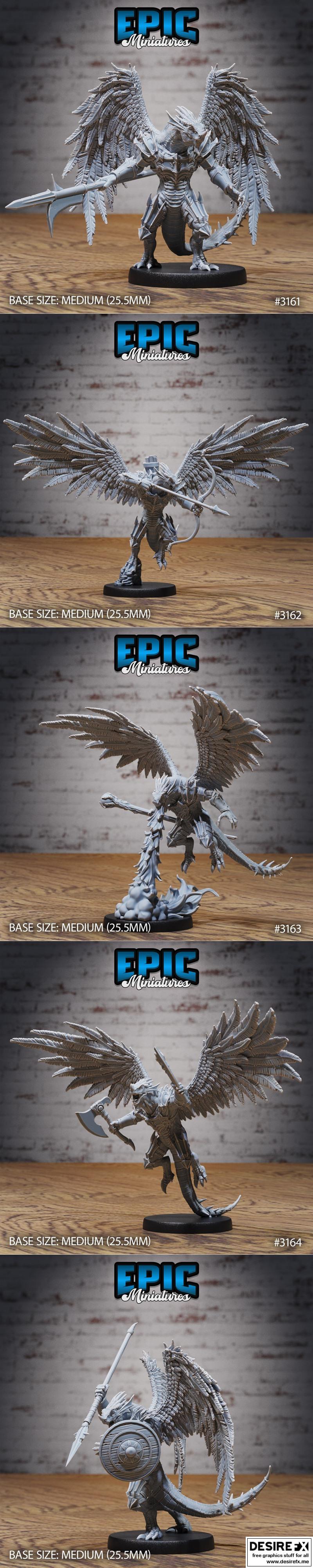 史诗迷你模型——龙之统治来袭——3D打印模型|Epic Miniatures – Dragons Reign incoming – 3D Print Model STL