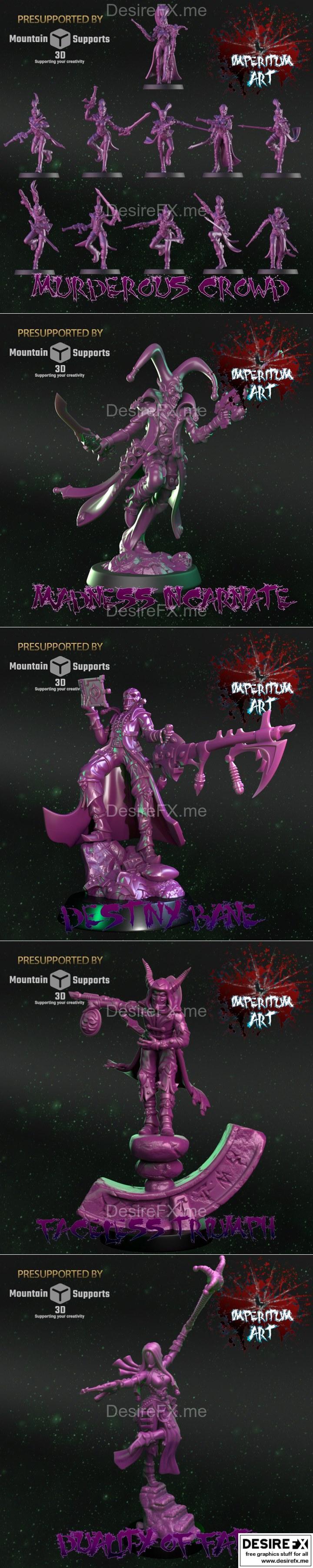 虚空舞者团 毁灭之队 3D打印模型|Void Dancer Troupe Kill Team Imperitum Arts – 3D Print Model STL