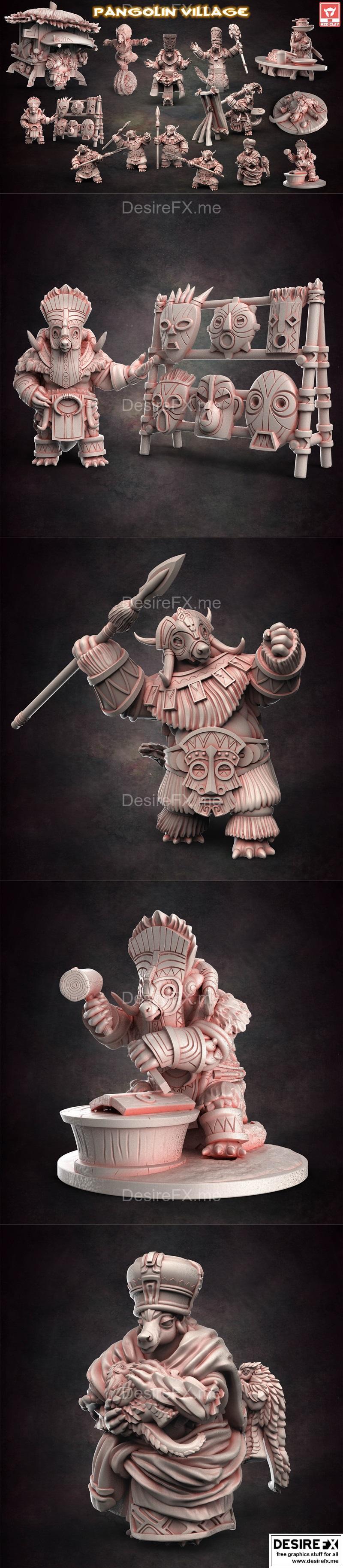 穿山甲村——3D打印模型|Pangolin Village – 3D Print Model STL