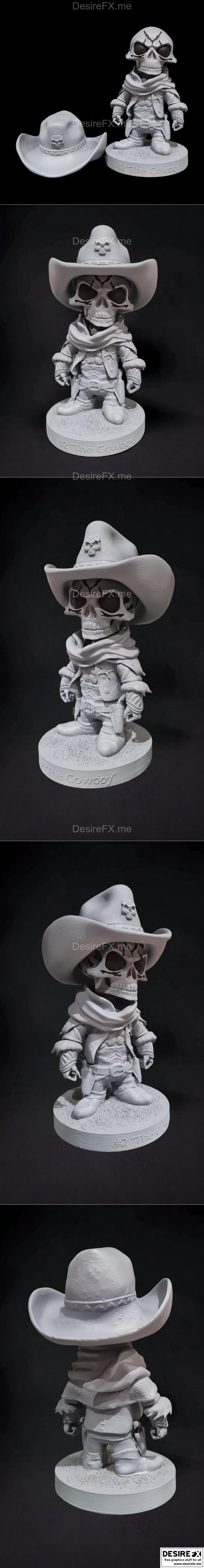 Skullpture 2 3D打印牛仔角色模型|Skullpture 2 the Cowboy – 3D Print Model STL
