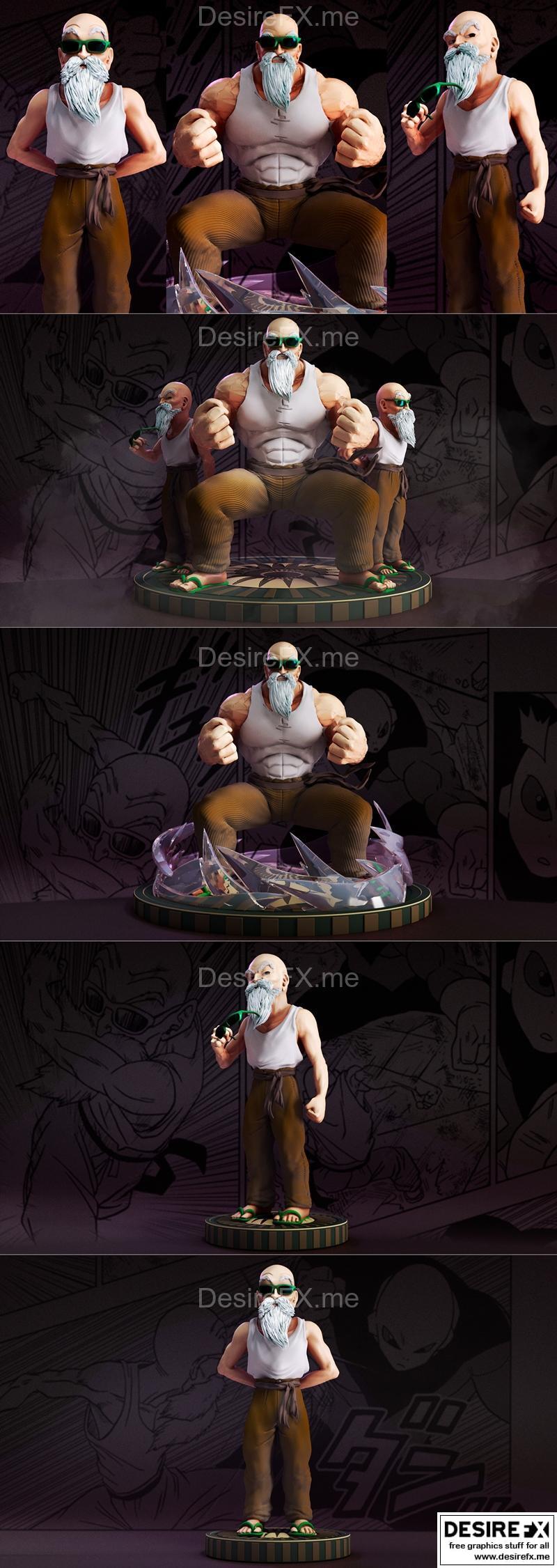 Roshi Master 3D打印模型|Roshi Master – 3D Print Model STL
