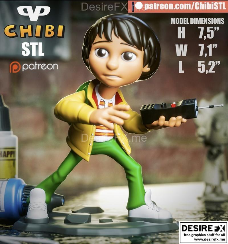 怪奇物语 3D打印模型|Mike Stranger Things – 3D Print Model STL