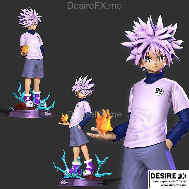 《Hunter x Hunter 凯鲁·佐德利克 3D打印模型》|Killua Zoldyck – Hunter and Hunter – 3D Print Model STL