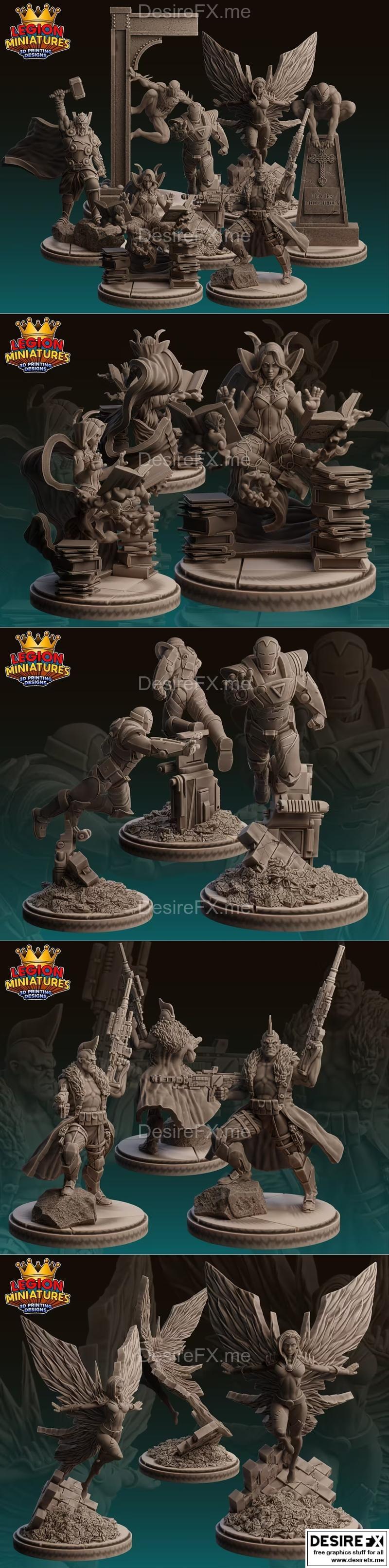 legion迷你模型-危机协议12-3D打印可玩角色模型|Legion Miniatures – Crisis Protocol 12 – 3D Print Model STL