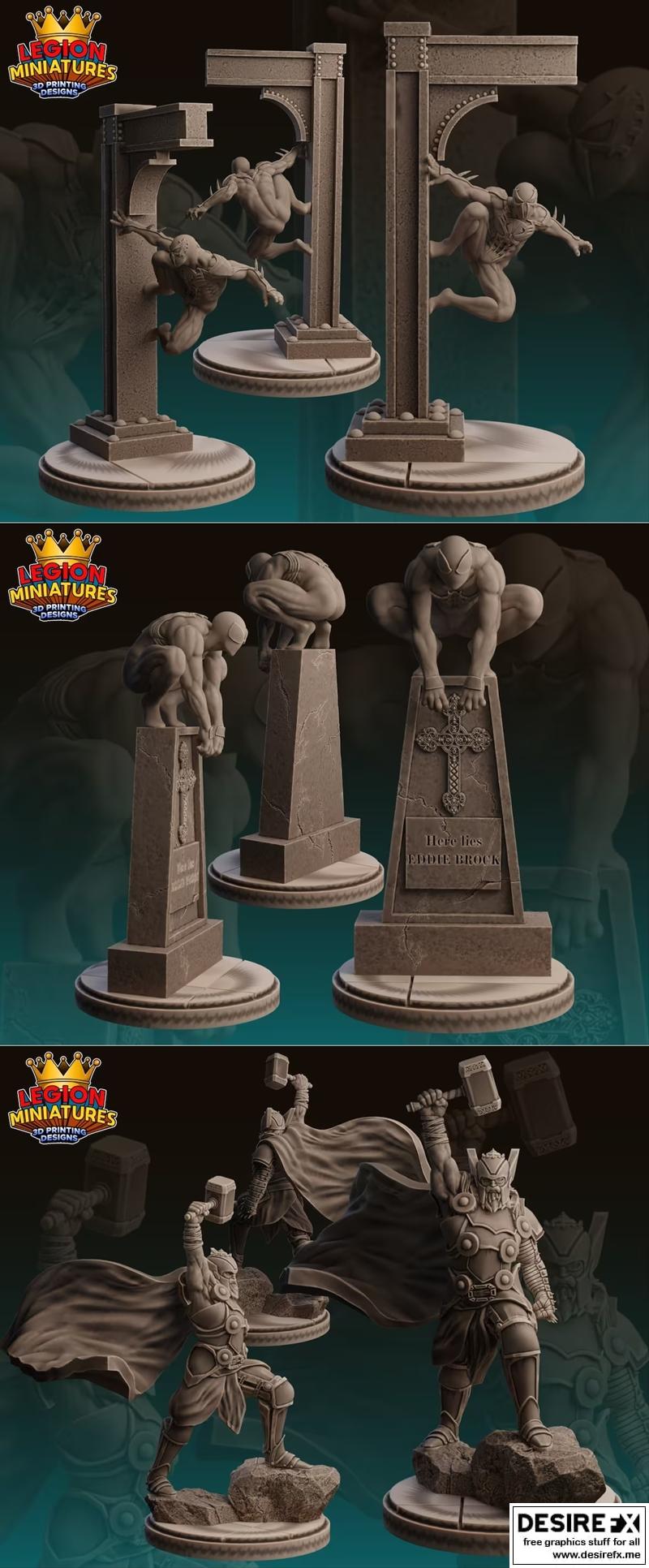 legion迷你模型-危机协议12-3D打印可玩角色模型|Legion Miniatures – Crisis Protocol 12 – 3D Print Model STL